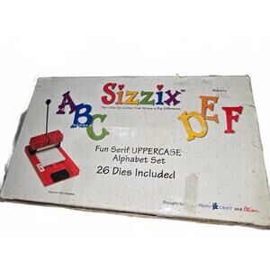 Sizzix Fun Serif Uppercase Alphabet Set - 26 Dies
